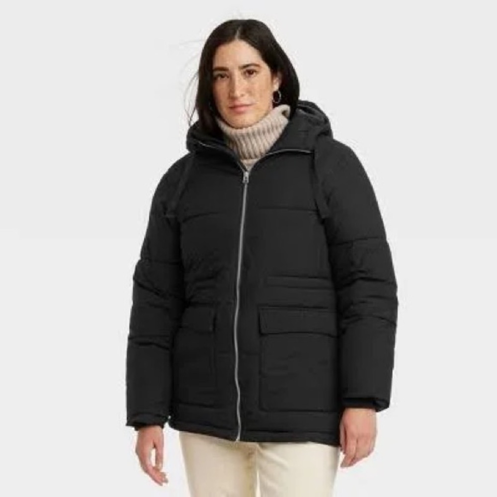 Women's Black Hooded Jacket